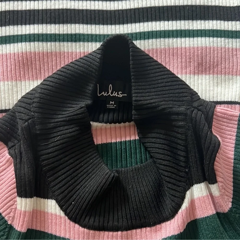 Lulu's Multicolor Striped Mini Dress - Picture 4 of 4